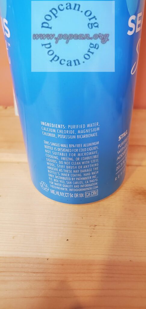 There is no pathwater logo on bottle - only mentioned Pathwater in small print as distributed by and email address There is no pathwater logo on bottle - only mentioned Pathwater in small print as distributed by and email address