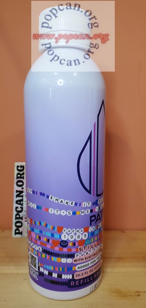The name "Taylor Swift" is not on the bottle - just names of some of her songs/albums The name "Taylor Swift" is not on the bottle - just names of some of her songs/albums